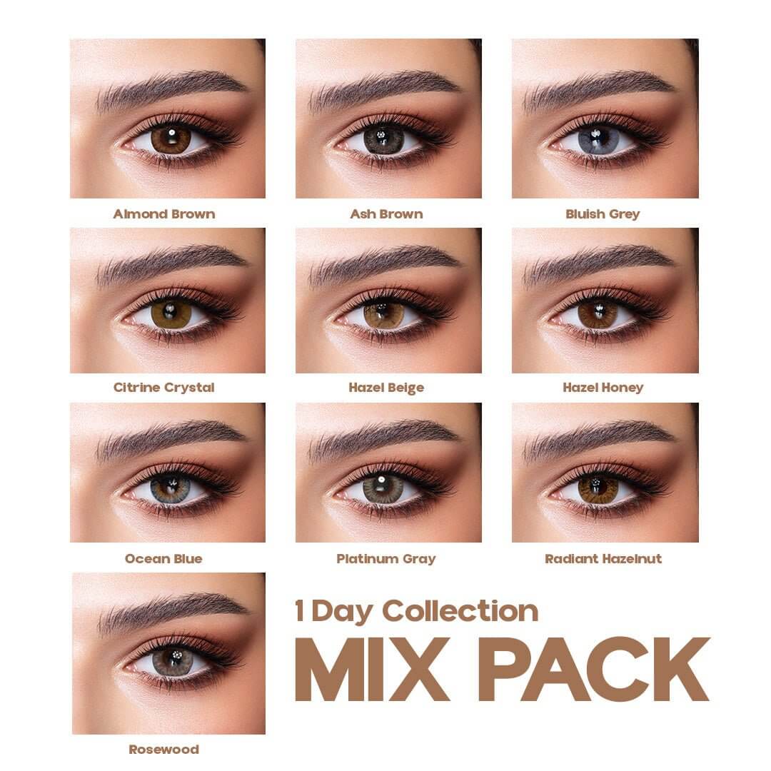 ONE DAY MIX PACK - All Colours - Punjab Optics - Power & Colour Lens - Bella Contact Lenses
