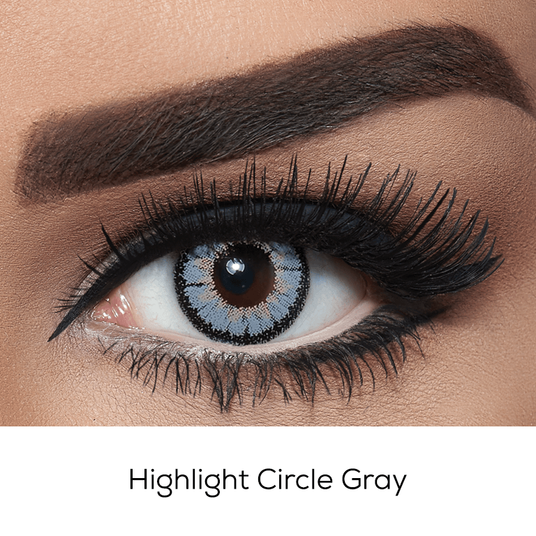 Highlight Circle Grey - Punjab Optics - Power & Colour Lens - Bella Contact Lenses