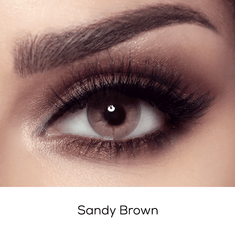 Elite Sandy Brown - Punjab Optics - Power & Colour Lens - Bella Contact Lenses