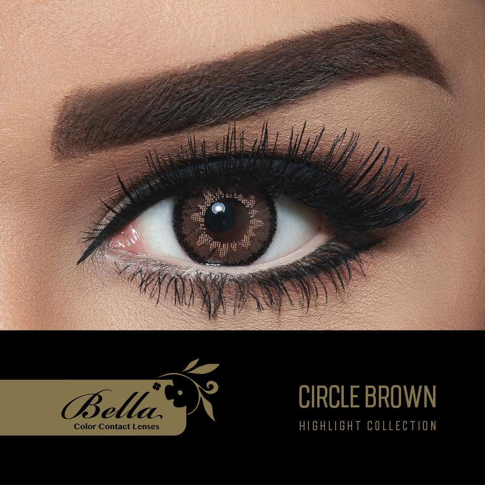 Highlight Circle Brown - Punjab Optics - Power & Colour Lens - Bella Contact Lenses